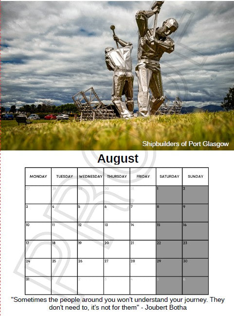 2026 Scottish Calendar - Deluxe & A3 Size