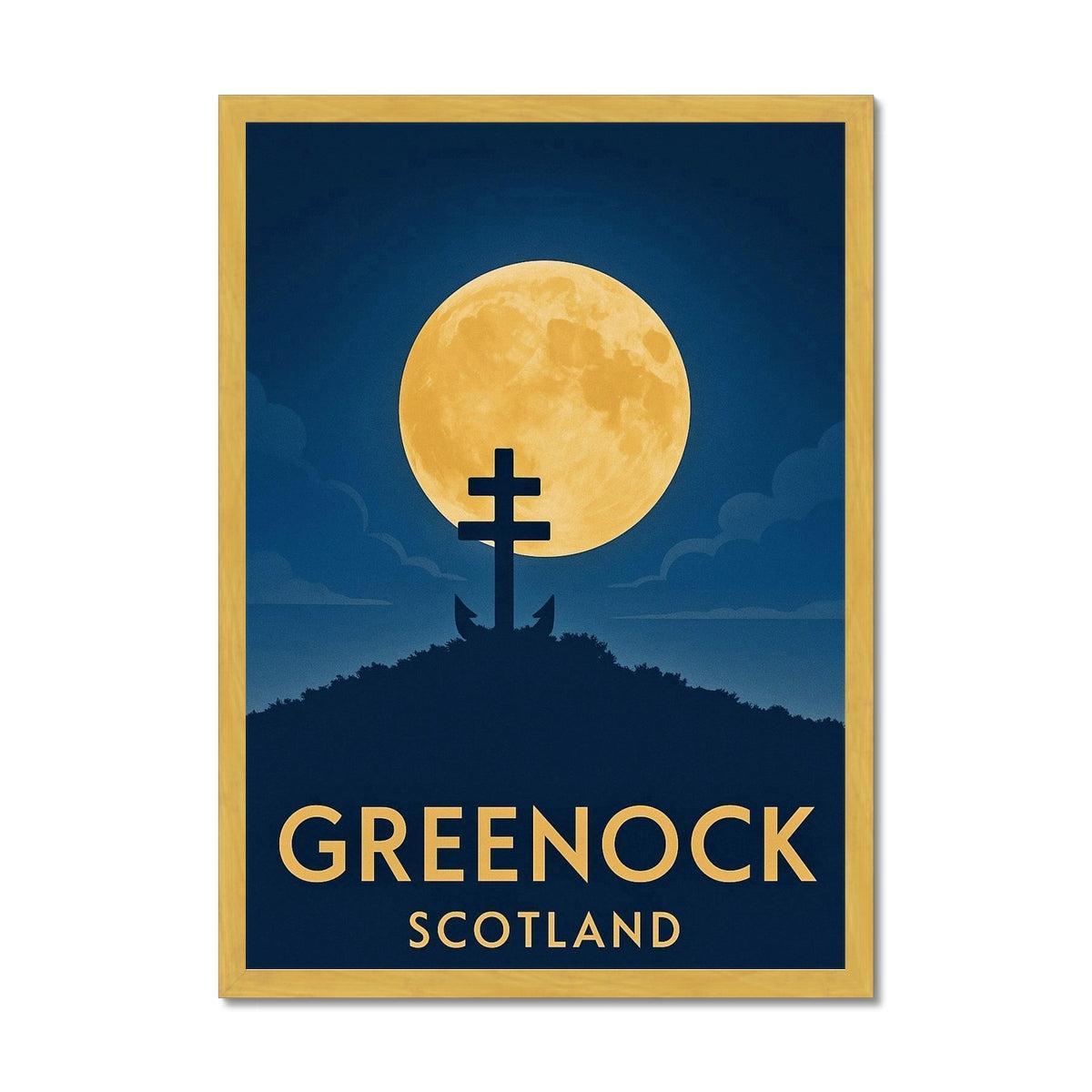 Lyle Hill Greenock Antique Vintage Retro Framed Art Print