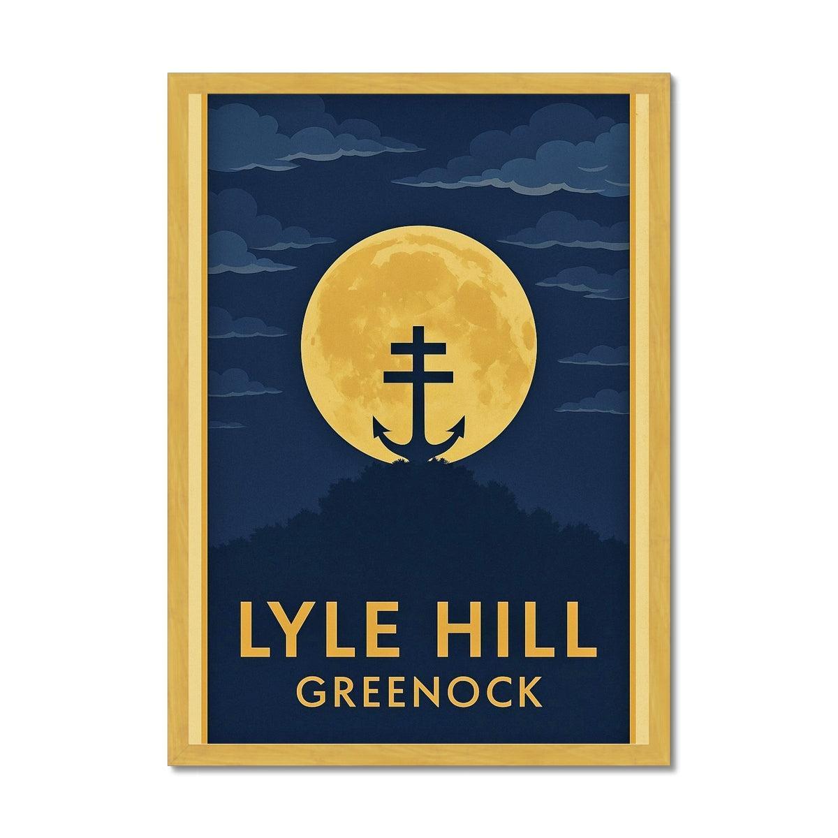 Lyle Hill Greenock ii Antique Vintage Retro Framed Art Print