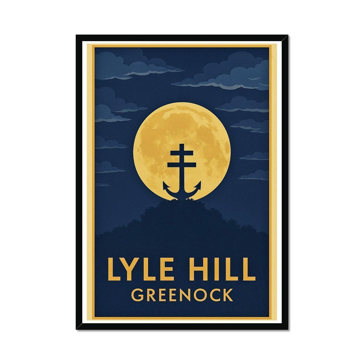 Lyle Hill Greenock ii Vintage Retro Framed Art Print