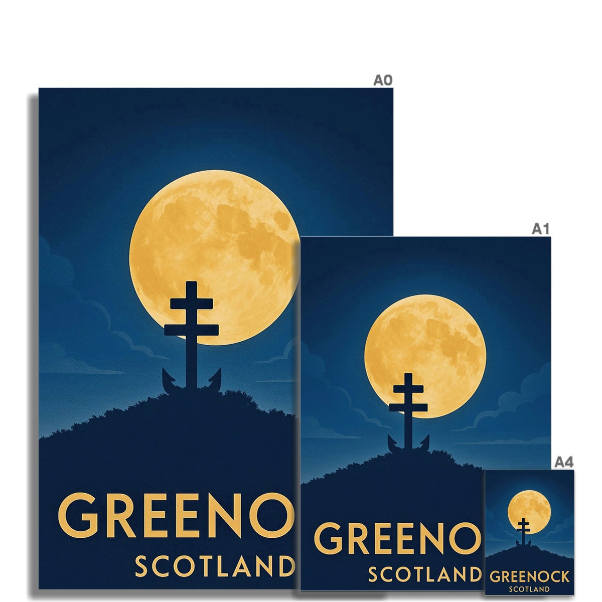 Lyle Hill Greenock Vintage Retro Fine Art Print
