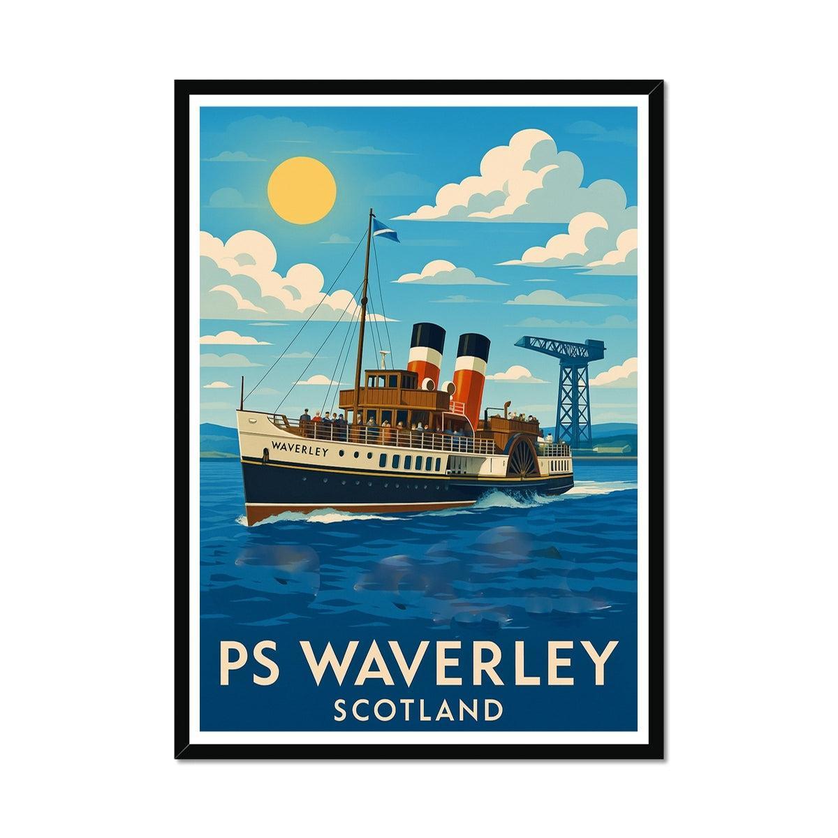 PS Waverley Vintage Retro Framed Art Print
